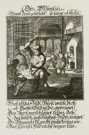 Münzer, Stich, 1698