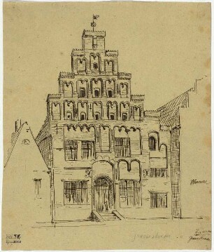Bürgerhaus in der Großen Straße zu Husum, Giebelfront