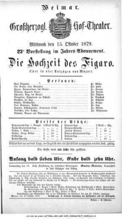 Die Hochzeit des Figaro