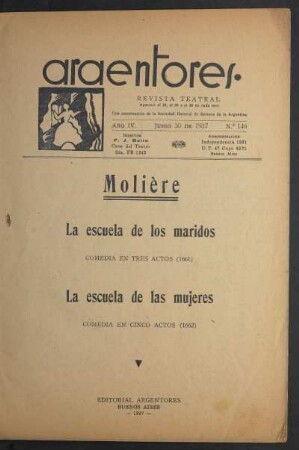 1937014600: La escuela de los maridos : comedia en tres actos (1661)