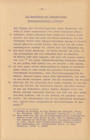VI. Die Begründung der burgundischen Ordonnanzkompanien (1470/71)