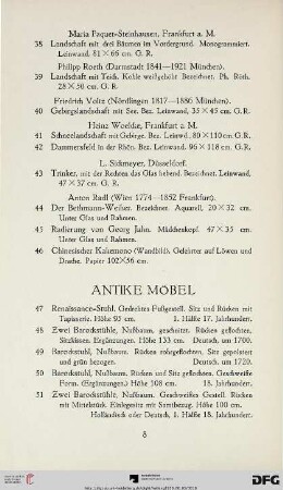 Antike Möbel (Nr. 47-89)