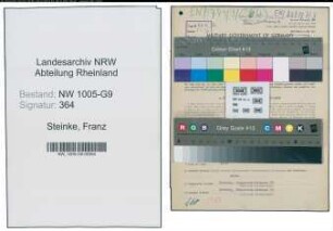 Entnazifizierung Franz Steinke , geb. 18.04.1903 (Hilfsschachtmeister)