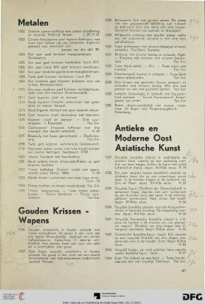 Gouden krissen - wapens (Nr. 1226-1236)