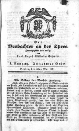 18. Stueck, 5. Mai 1851