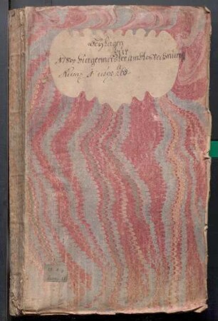 IX A 1 - Alte Stadtrechnungen (1783)