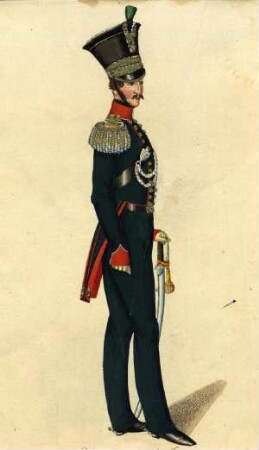 Uniformbild, Oberst der Schleswigschen Jäger