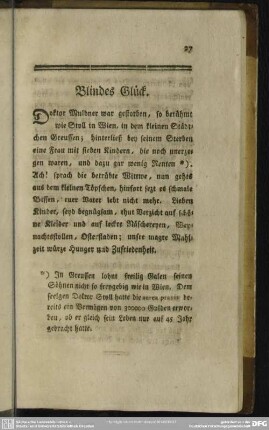 Blindes Glück
