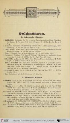 Goldmünzen (Nr. 1-55)