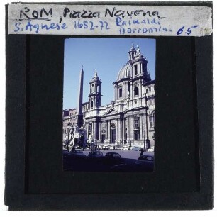Rom, Fontana dei Quattro Fiumi / Vierströmebrunnen,Rom, S. Agnese in Agone