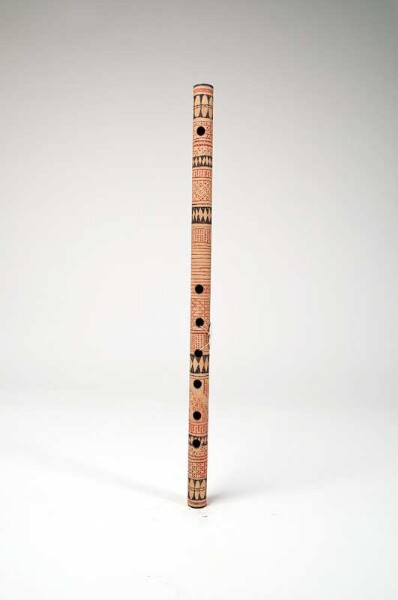 open transverse flute with finger holes