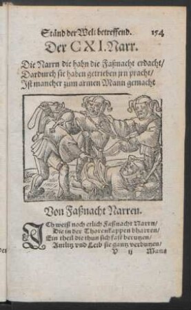Der CXI. Narr. - Der CXII. Narr.