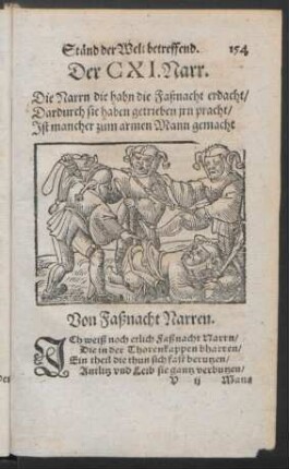 Der CXI. Narr. - Der CXII. Narr.