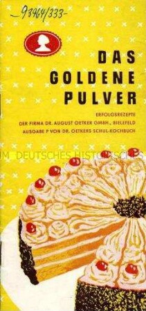 Tarnschrift für eine atomwaffenfreie Zone und Satire auf den Oetker-Konzern