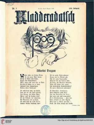 Hefte 1-5, Januar 1909