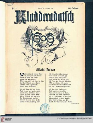 Hefte 1-5, Januar 1909