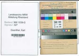 Entnazifizierung Karl Guenther , geb. 04.12.1900 (Kaufmann)