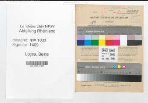 Entnazifizierung Beate Loges , geb. 02.11.1920 (Medizinisch-technische Assistentin)