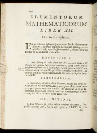 Liber XII. De circulis sphaerae.