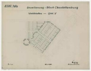 Belegungspläne Charlottenburg (Originale) - Erweiterung Südwestkirchhof Stahnsdorf - Gartenblock V Wahlstellen