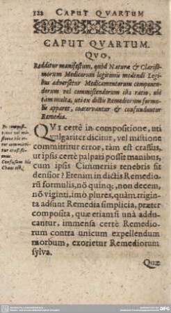CAPUT QUARTUM. QUO, Redditur manifestum, quod Naturae & Clarißimorum Medicorum legitimis ...