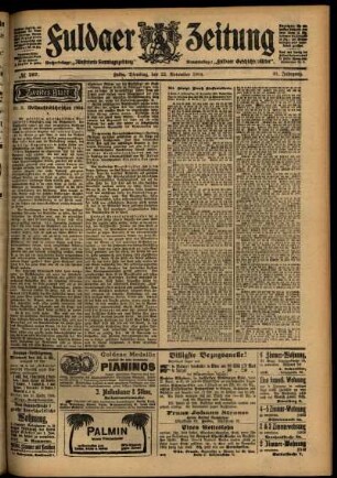 Zweite Ausgabe vom Dienstag, den 22. November 1904.