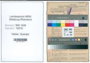 Entnazifizierung Guenter Harter , geb. 24.06.1913 (Verwaltungsbeamter)