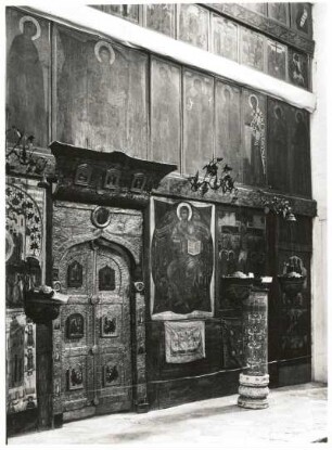 Moskau-Kolomenskoje, Russland. Kirche Himmelfahrt Christi (Wosnessenie) (1532). Inneres, Ikonostase