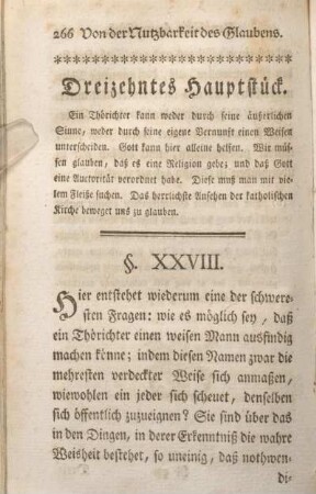 Dreizehntes Hauptstück.