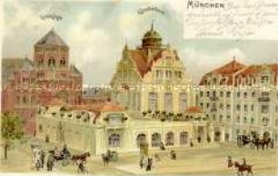 Synagoge und Künstlerhaus in München