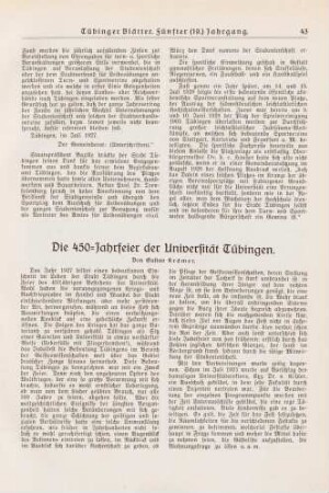 43-53 Die 450-Jahrfeier der Universität Tübingen