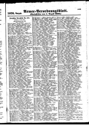 1076.Ausgabe. Dienstag, 1. August 1916