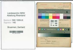 Entnazifizierung Gerhard Bruennen , geb. 02.02.1906 (Landwirt)