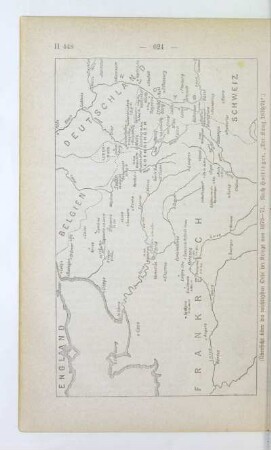 Übersicht über die wichtigsten Orte im Kriege von 1870-71
