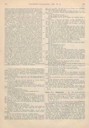 588-594 [Rezension] Sohm, Rudolph, Kirchenrecht. 1. Bd.: Die geschichtlichen Grundlagen