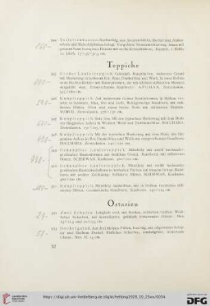 Teppiche (Nr. 345-351)