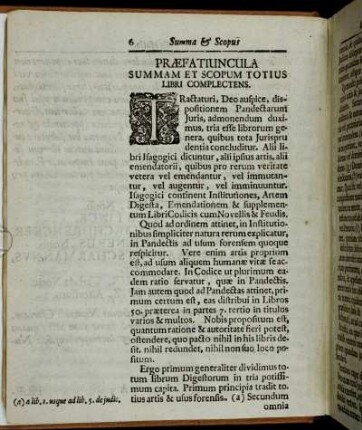 Præfa Tiuncula Summam Et Scopum Totius Libri Complectens.