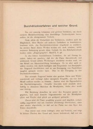 Durchdrückverfahren und weicher Grund.