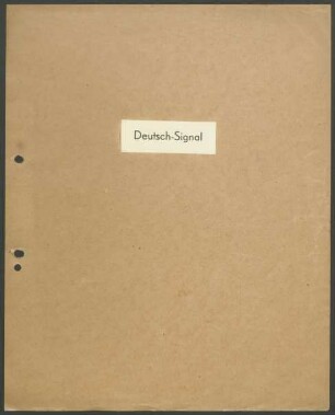 Schriftproben und Bestellungen des Schrifttyps "Deutsch-Signal"