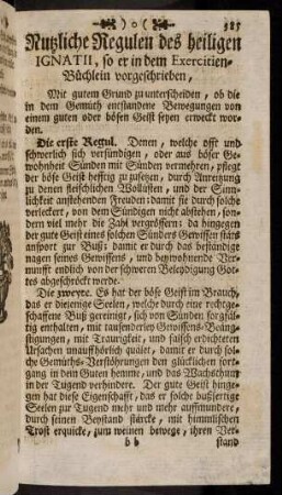 385-391, Nutzliche Regulen des heiligen Ignatii