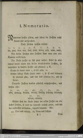 II. Die Species in unbenannten Zalen