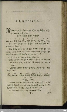 II. Die Species in unbenannten Zalen