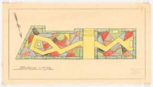 Vorgarten Galerie Alfred Flechtheim, Berlin: Entwurfsplan 1:50