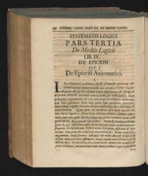 Lib. IV. De Epicrisi.