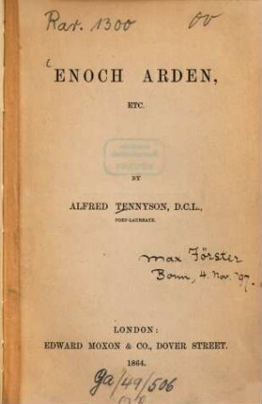 Enoch Arden : Etc.