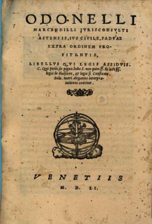 Libellus, qui Legis Assiduis C. Qui potio, in pigno ... habe ... interpretationes continet