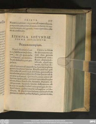 Exempla Secundae Formae Divisionum.