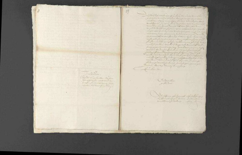 Bemühungen Herzog Christophs von Württemberg und Pfalzgraf Wolfgangs um den in spanischer Gefangenschaft befindlichen Rhein- und Wildgrafen Johann Philipp auszulösen und nach zweijähriger Verstrickung wieder zu befreien.