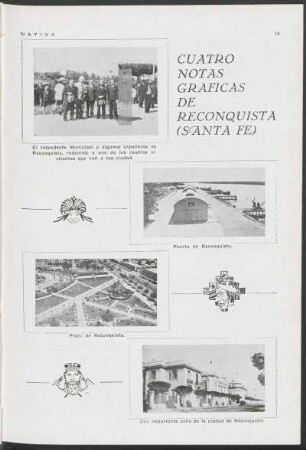 Cuadros notas gráficas de Reconquista (Santa Fé)