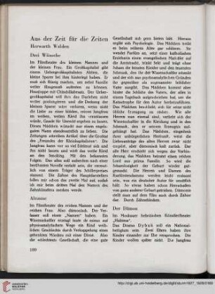 Aus der Zeit für die Zeiten, [2]